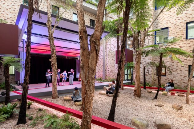 Red Note Café Courtyard by T.C.L